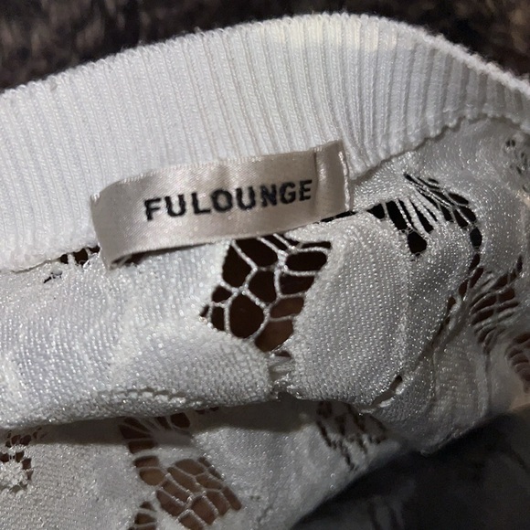 FULOUNGE Vintage style Floral Lace Mini Dress Sz - Picture 3 of 14